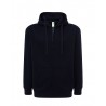 FELPA CAPPUCCIO ZIP LEGGERA BLU NAVY
