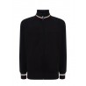 Felpa Zip Collo Alto Nero Italy JHK