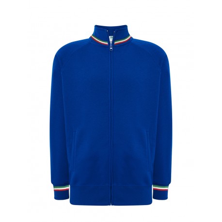 Sweatshirt Zip High Neck Royal Blue Italy JHK
