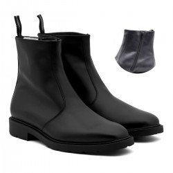 MFH Stivali Security Nero, 8 Fori, Suola In Gomma Antiscivolo, Pelle E Nylon, Leggeri E Comodi, Taglia 36 EU, Chiusura Con Lacci