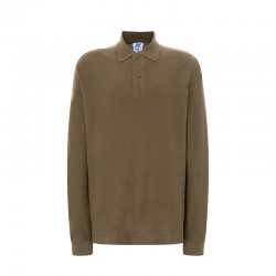 Polo regular manica lunga Verde Oliva