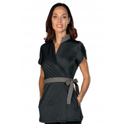 Kimono Phuket Tecnostretch Nero + Smoke 96% Poliestere 4% Spandex ISACCO 004241