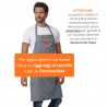 Grembiule Masterchef Grigio Siggi