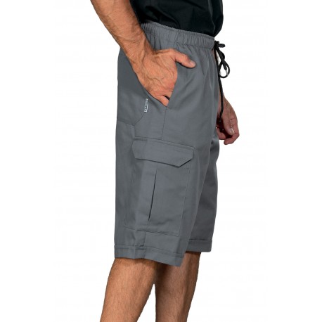 Pantacargo Short Grey 65% Polyester 35% Cotton ISACCO 044212S