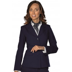 Giacca Aurora Con Spacchi Foderata Stretch Lana Blu Tg Xxxl 54% Poliestere 44% Lana 2% Spandex ISACCO 027642A