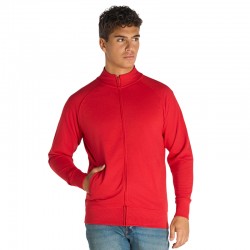 Felpa con zip Rosso JHK