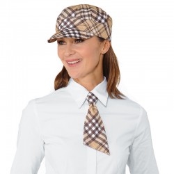 CRAVATTINO TARTAN COLOURS - Biscotto