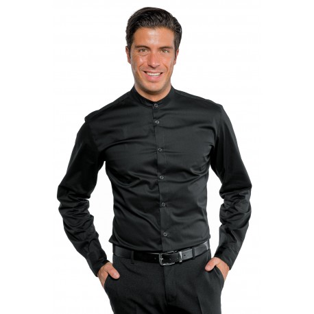 Camicia Detroit Unisex Stretch Nero Tg Xxxl 97% Cotone 3% Spandex ISACCO 061701A