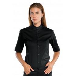 Camicia Detroit Unisex M/m Stretch Nero Tg Xxxl 97% Cotone 3% Spandex ISACCO 061701AM