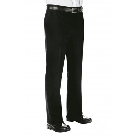 Pantalone Uomo S/pinces Nero Tg 64 100 % Poliestere ISACCO 063501B
