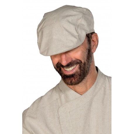 Flat Cap Linen 60% Cotton 40% Linen ISACCO 080014