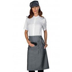 Schürze Eldorado Tablet-Halter grau 65% Polyester 35% Baumwolle ISACCO 085312