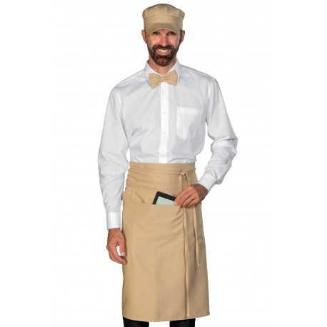 Schürze Eldorado Tablet-Halter Keksfarbe 100 % Polyester ISACCO 085315