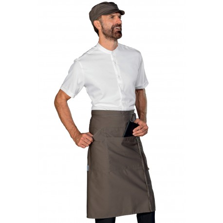 Apron Eldorado Tablet Holder Mud 65% Polyester 35% Cotton ISACCO 085336