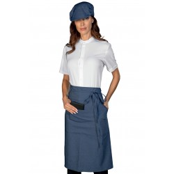Apron Eldorado Tablet Holder Jeans 100 % Cotton ISACCO 085377