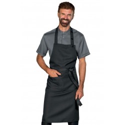 Schürze Mistral schwarz 100 % Polyester ISACCO 087291
