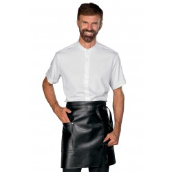 Schürze Cardiff Kunstleder schwarz 100 % Polyester ISACCO 092001