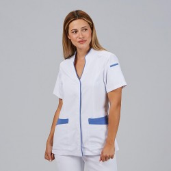Blouse Woman Ylena White and Blue GARYS