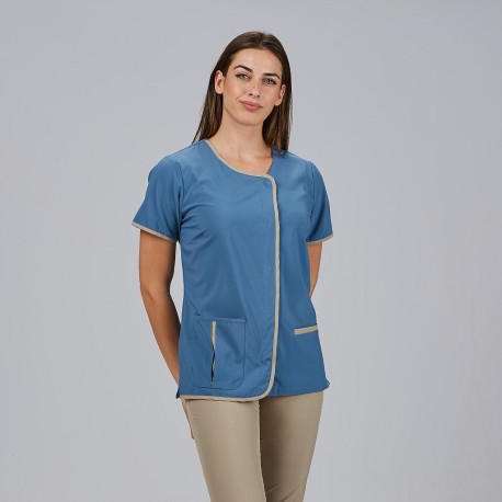 Bluse Frau Casilda hellblau Garys
