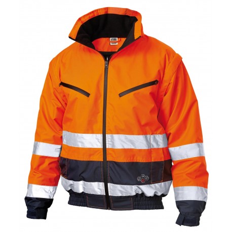 Bomber Bicolore Con Gilet Arancio-blu SIGGI