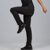 Trousers Unisex with Elastic Microfiber Black GARYS