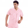 CASACCA COLLO A V POL/COT ROSA