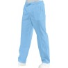 Pantalone con elastico Cotone celeste ISACCO 044042