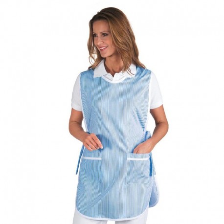 PONCHO RIGHE AZZURRA