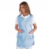 PONCHO RIGHE AZZURRA