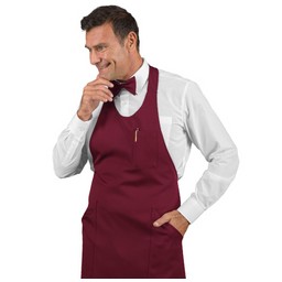 Burgundy aprons