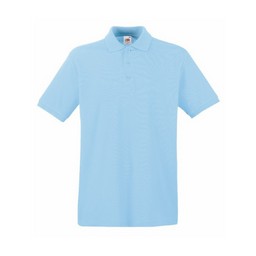 Lichtbaue Himmelblaue Türkis Polo Hemde